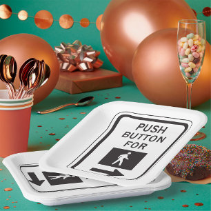 Druk op de Button voor het overschrijden van de si Papieren Bordje