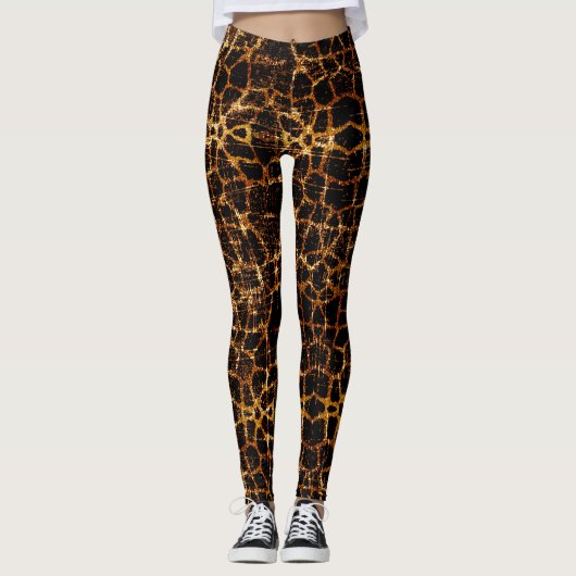 druk op de Giraffe Leggings (Voorkant)