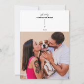 Druk op de Paws Button Save the Date Kaart (Achterkant)