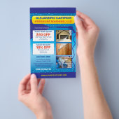 Druk op de Sjabloon Halfpaginablaire brochmachine Flyer (Hand)