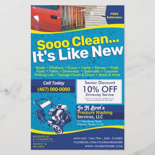 Druk op de Sjabloon Halfpaginablaire brochmachine Flyer (Voorkant)