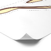 Druk op de Tail op de Giraffe Poster (Hoek)