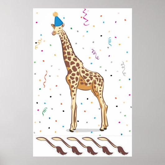 Druk op de Tail op de Giraffe Poster (Voorkant)