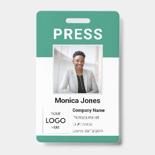 Druk op Logo Photo Professional Badge
