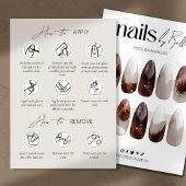 Druk op Nail Packaging Display Kaarten