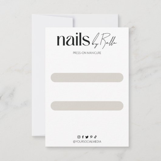 Druk op Nail Packaging Display Kaarten (Voorkant)