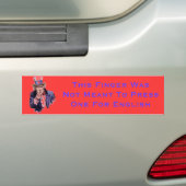 Druk op One for English Bumpersticker (Op auto)
