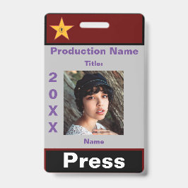 Druk op Pass-1 Badge