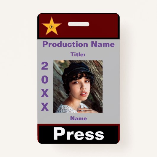 Druk op Pass-1 Badge (Voorkant)