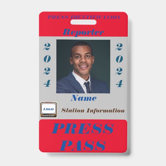 Druk op Pass Badge (Voorzijde)