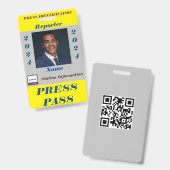 Druk op Pass Badge (Voor- en achterkant)
