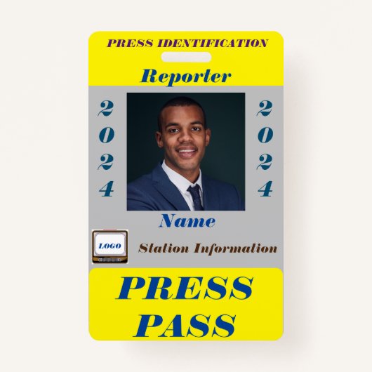 Druk op Pass Badge (Voorkant)