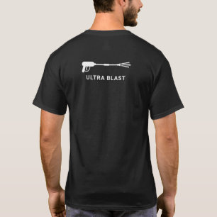 Druk op Pistool waterspuit zwart T-shirt