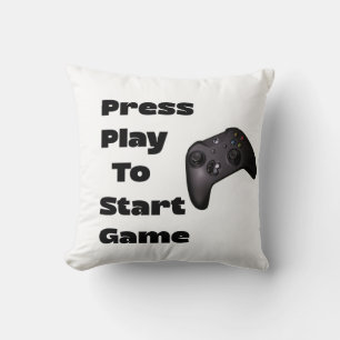 Druk op Play to Star Game Pillow Kussen