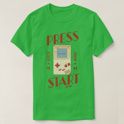 DRUK OP START BUTTON T-SHIRT (Design voorkant)