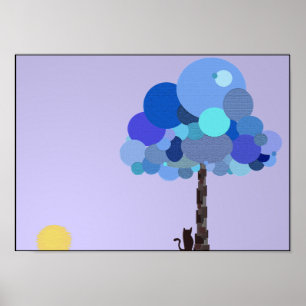 Druk op Syd en Blueberry Poster