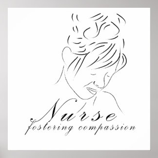 Druk op Verpleegkundige "Fostering Compassion" Poster