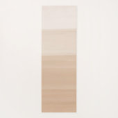 Druk op Warm Beige Waterverf Abstract #1 Yogamat (Achterkant)