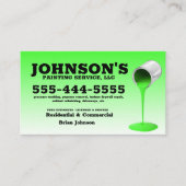 Druk op wassen en verven met details visitekaartje (Voorkant)