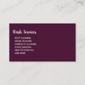 Druk op wassen Moderne wasprogramma Visitekaartje (Achterkant)