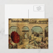 druk Parijs Briefkaart (Voorkant / Achterkant)