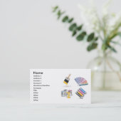 Druk Pictogrammen1, Naam, Adres 1, Adres 2, Conta. Visitekaartje (Staand voorkant)