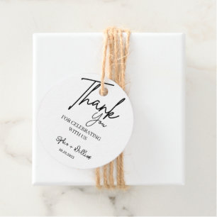 Druk Uw Dankbaarheid met Elegante Huwelijk uit Dan Bedankjes Labels