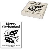 Druk uw eigen kerstkaarten af 	rubberstempel (Gestempeld)