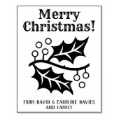 Druk uw eigen kerstkaarten af 	rubberstempel (Afrduk)