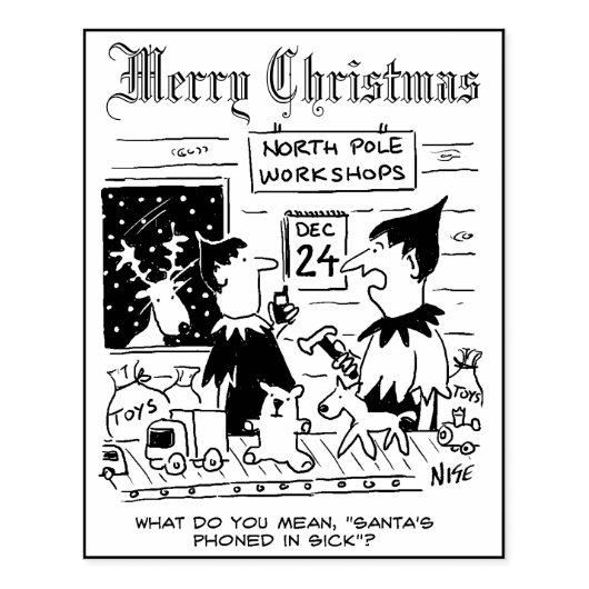 Druk uw eigen kerstkaarten af 	rubberstempel (Afrduk)