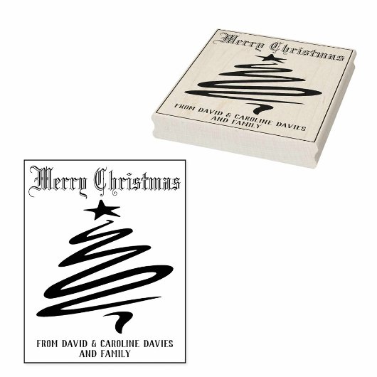 Druk uw eigen kerstkaarten af 	rubberstempel