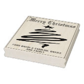 Druk uw eigen kerstkaarten af 	rubberstempel (Stempel)