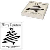 Druk uw eigen kerstkaarten af 	rubberstempel (Gestempeld)