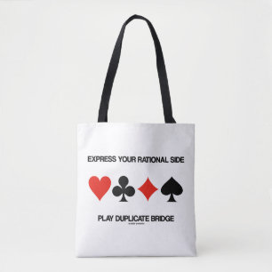 Druk uw Rationele zij Spel Duplicate Brug uit Draagtas