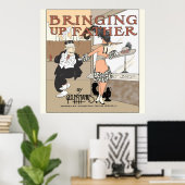 Druk vaderreeks 3 omhoog poster (Thuiskantoor)