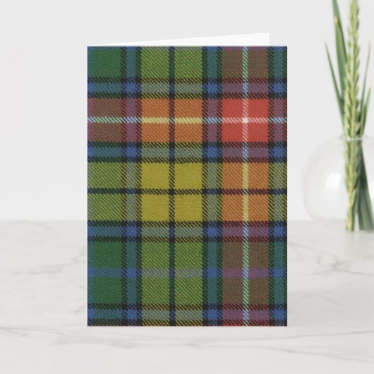 Druk van het Geruite Schotse wollen stof van Kaart (Voorkant)