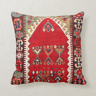 Druk van Kilim van het Gebied van Konya de Kussen
