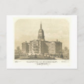druk van State Capitol in Lansing, Mich Briefkaart (Voorkant)