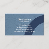 Druk Washuis Reinigingskracht Wassen Blauw Visitekaartje (Achterkant)