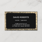 Druk Wasmachinewasmachine Metaal Goud Ingepast Visitekaartje (Achterkant)