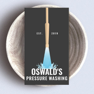 Druk wassen, gouden power wash Pistool Visitekaartje