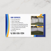 Druk Wassen Huis Raam Reiniging Power Wash Visitekaartje (Achterkant)