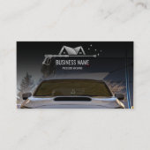 Druk Wassen Macht Wassen Dak Auto Garage Visitekaartje (Voorkant)