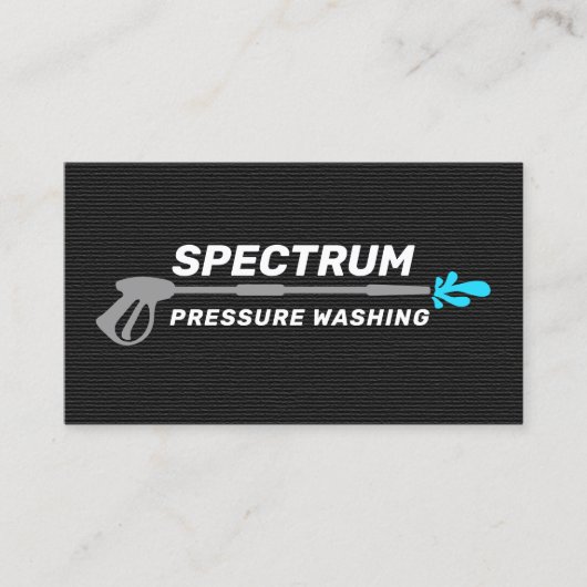 Druk wassen macht wassen goud zwart bedrijf visitekaartje (Voorkant)