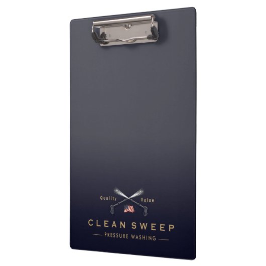 Druk Wassen Macht Wassen Patriottisch Bedrijf Klembord (Links)