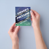 Druk wassen met Logo Flyer (Hand)