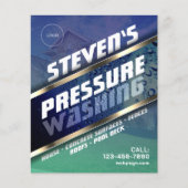 Druk wassen met Logo Flyer (Voorkant)