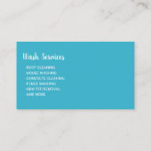 Druk wassen Moderne was wasdrogen Visitekaartje (Achterkant)