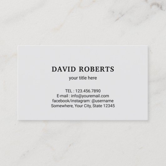 Druk wassen Plain Power Washer Reiniging Visitekaartje (Achterkant)