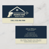 Druk Wassen Power Wash Huis schoonmaken Eenvoudig Visitekaartje (Voorkant / Achterkant)